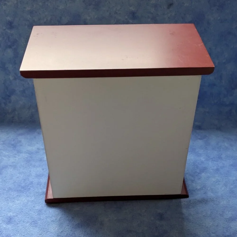 Unique painted tabletop storage